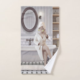 Toalha De Mão Miss Meow - Recharge Mode: The Art of Doing Nothin