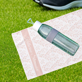 Toalha De Mão Modern Minimalist Dusty Rose White Floral Sports