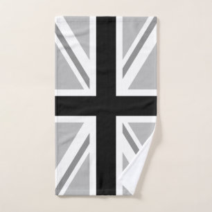 Toalha De Mão Monochrome britânico da bandeira de união (Union