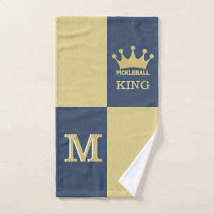 Toalha De Mão Monograma 3D da Crown King Pickleball