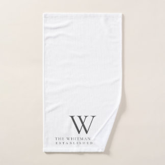 Toalha De Mão Monograma da casa familiar