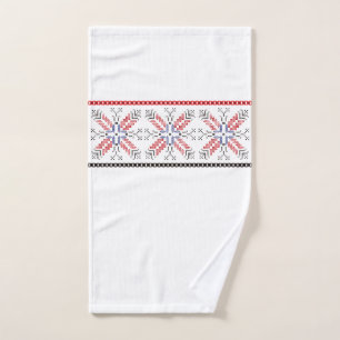 Toalha De Mão Motivos romenos tradicionais Romania 1 da arte