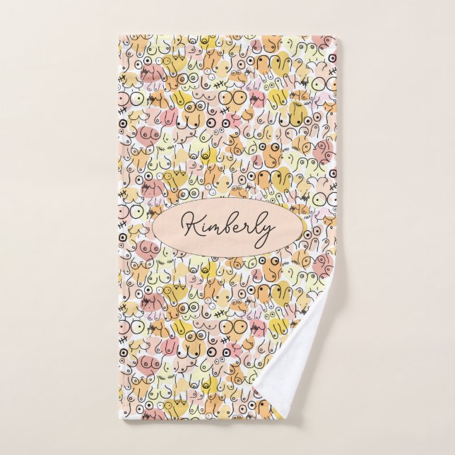 Toalha De Mão mulher pastel amarela (Toalha de mão)