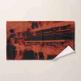 Toalha De Mão Noite de Paris Vermelha. Legal movimento desfocado