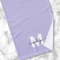 Nome de Monograma Roxo Script