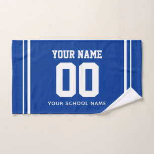 Toalha De Mão Nome Personalizado de Beisebol e Número da Camisa,
