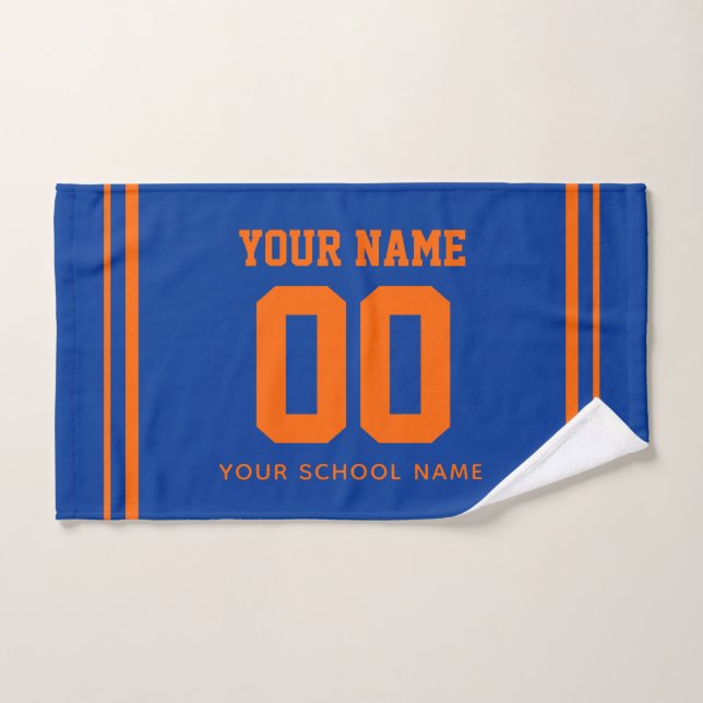 Toalha De Mão Nome Personalizado de Beisebol & Número da Camisa, (Toalha de mão)