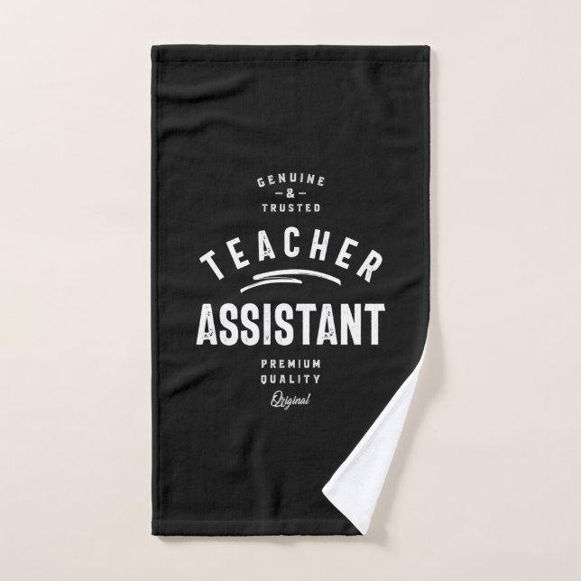 Toalha De Mão Oferta de Título de Trabalho do Assistente de Prof (Toalha de mão)
