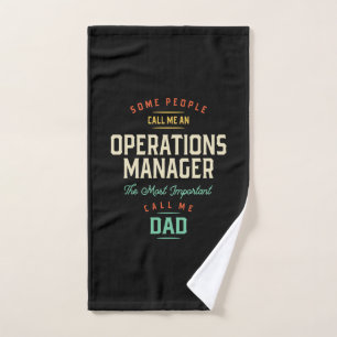Toalha De Mão Operations Manager e Pai