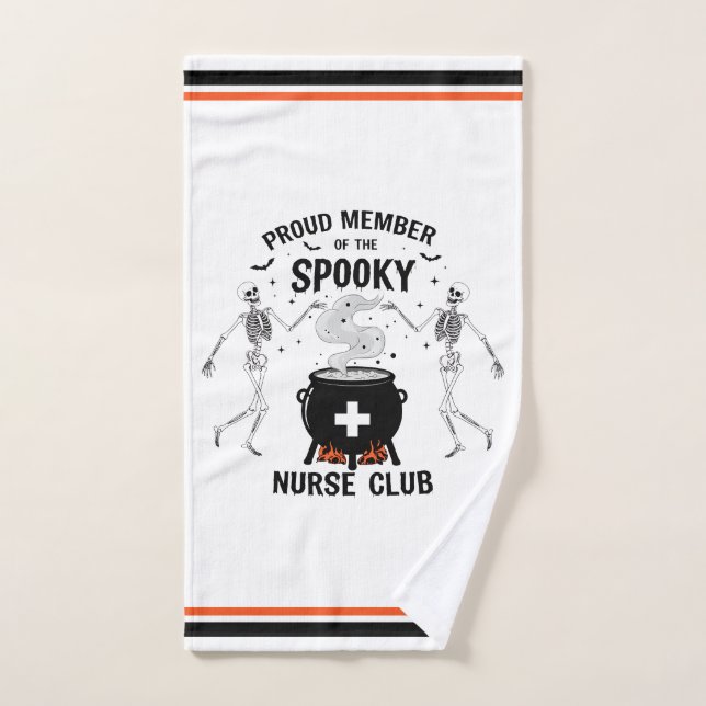 Toalha De Mão Orgulho do Clube de Enfermeira Spooky (Toalha de mão)