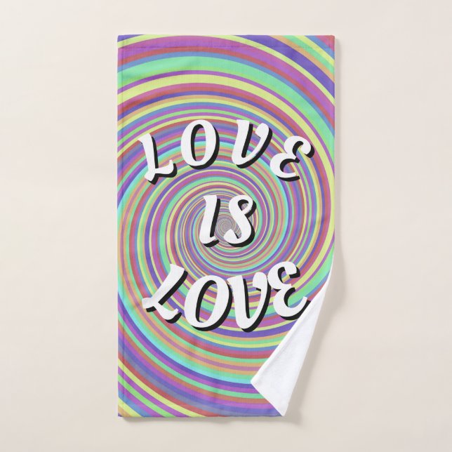 Toalha De Mão Orgulho Love Is Love (Toalha de mão)