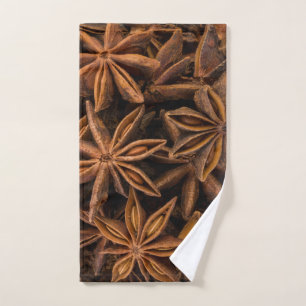 Toalha De Mão Padrão de Anise Stars