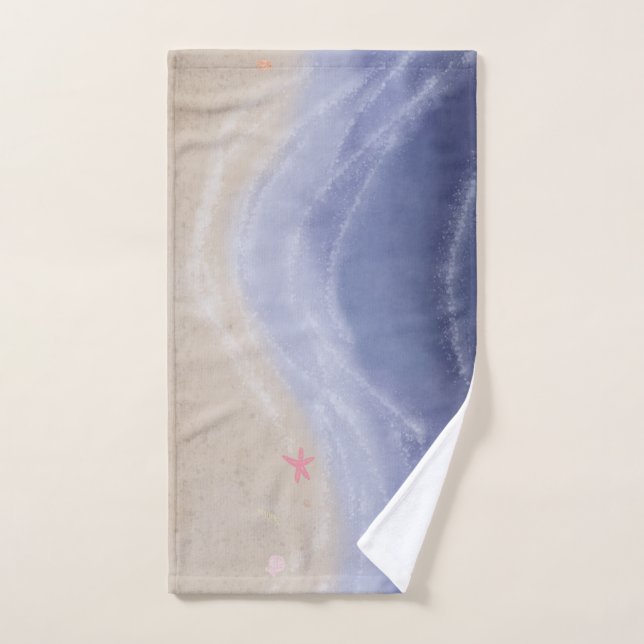 Toalha De Mão Painted beach  (Toalha de mão)