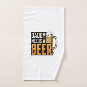 Toalha De Mão Papai Precisa de uma Cerveja Camisa Vintage_