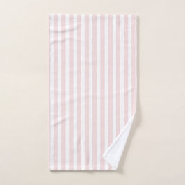 Toalha De Mão Paris Bakery | Triturado a rosa e branco