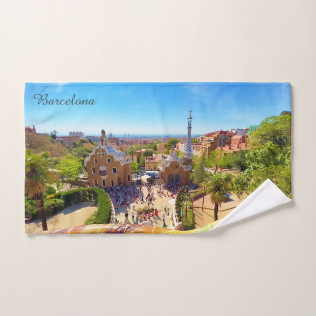 Toalha De Mão Park Güell em Barcelona (Toalha de mão)