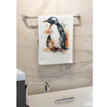 Pedras Soltas Pinguim De Aquarela