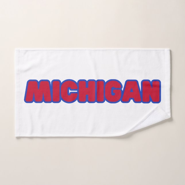 Toalha De Mão Personalidade do Orgulho do Estado de Michigan (Toalha de mão)