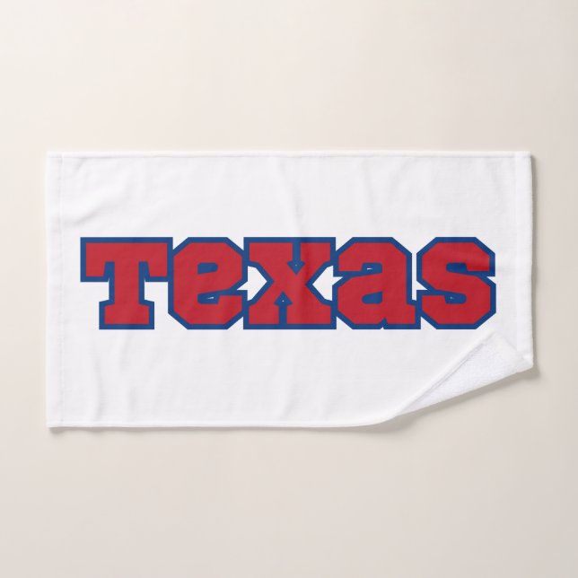 Toalha De Mão Personalização do Orgulho Estatal do Texas (Toalha de mão)