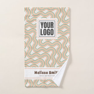 Toalha de Mão Personalizada com Padrão Abstrato Re