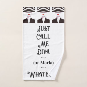 Toalha De Mão Personalizado Me Chame De Diva
