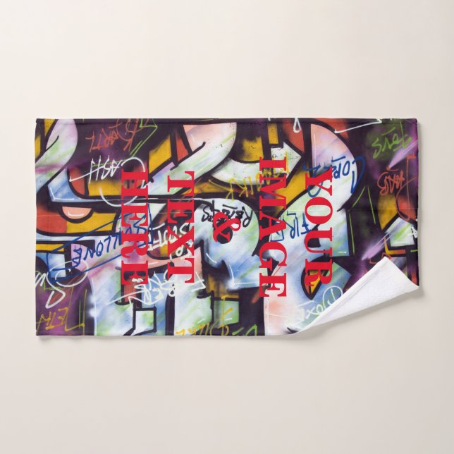 Toalha De Mão Personalizado Personalizado Sua Própria Linha Foto (Toalha de mão)