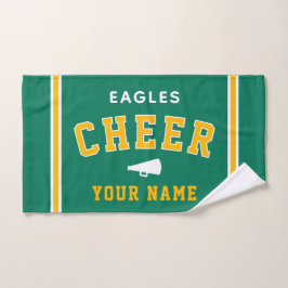 Toalha De Mão Personalized Name & School Cheer Towel, Team Gift
