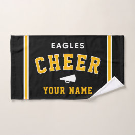 Toalha De Mão Personalized Name & School Cheer Towel, Team Gift