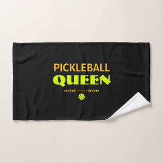 Toalha De Mão Personalized Pickleball Queen