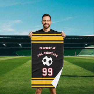 Toalha De Mão Personalized soccer Sports coach Football Player