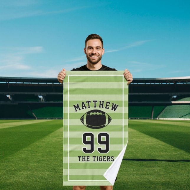 Toalha De Mão Personalized Sports Towel | Custom Football Player (Criador carregado)