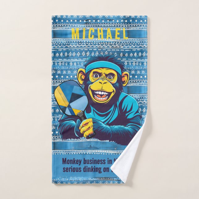 Toalha De Mão Pickleball Dinkin’ in the Jungle! (Toalha de mão)