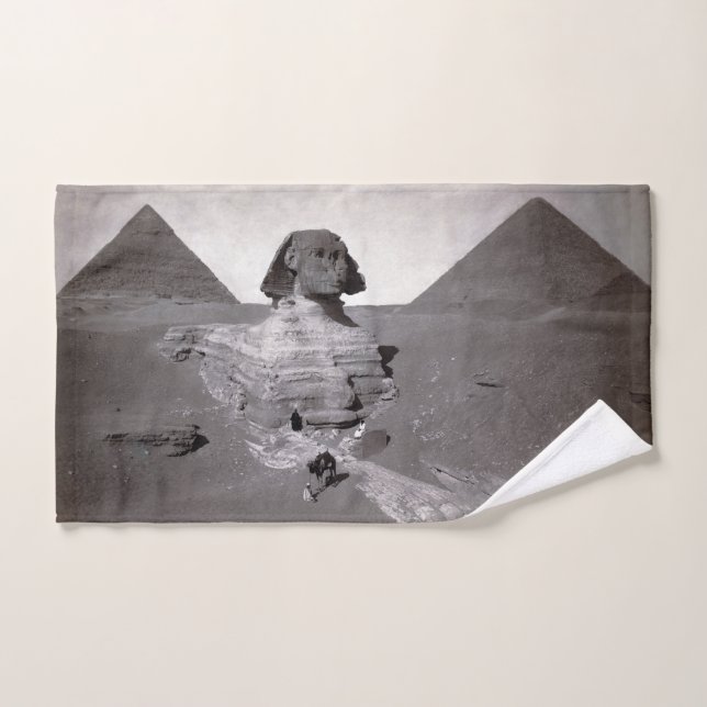 Toalha De Mão Pirâmides de Sphinx e Giza do excelente Necropolis (Toalha de mão)