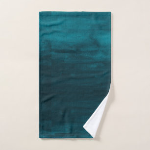 Toalha De Mão PixDezines Dark Teal Green Watercolor