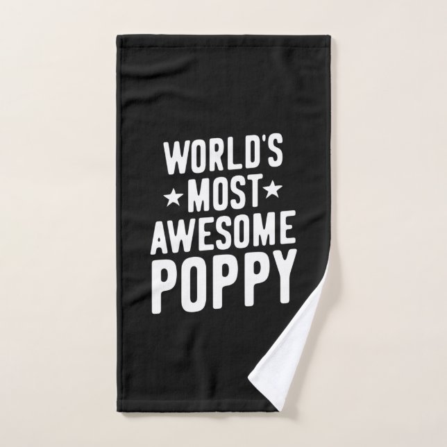 Toalha De Mão Poppy mais incrível do mundo | Padre Vovô (Toalha de mão)