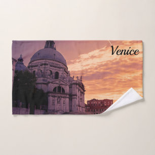 Toalha De Mão Pôr do sol sobre Basilica em Veneza