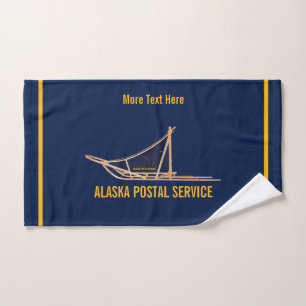 Toalha De Mão Portadora postal do Alaska Dog Sled