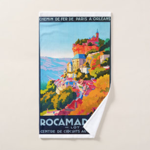 Toalha De Mão Poster vintage - Rocamadour