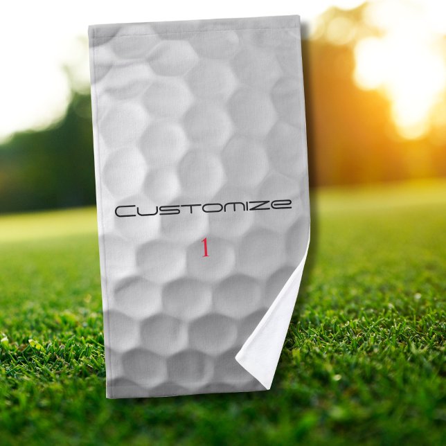 Toalha De Mão Presentes de Bolas de Golfe Personalizadas da Séri (Criador carregado)