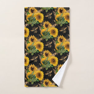 Toalha De Mão Presentes de girassol   Um Mundo Sem flor selvagem