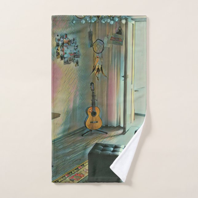 Toalha De Mão Presentes de violão para ela (Toalha de mão)