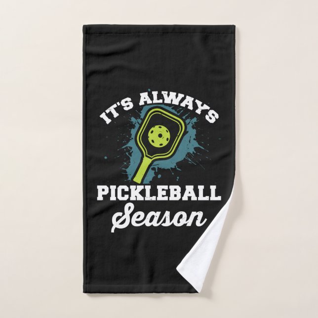 Toalha De Mão Presentes Engraçados de Pickleball (Toalha de mão)