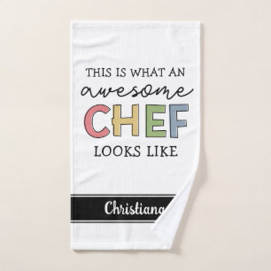 Toalha De Mão Presentes personalizados incríveis de chef   Melho