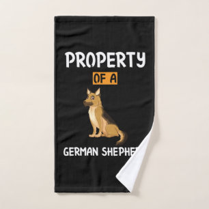 Toalha De Mão Propriedade De Arte Do Apekeeper De Um German shep