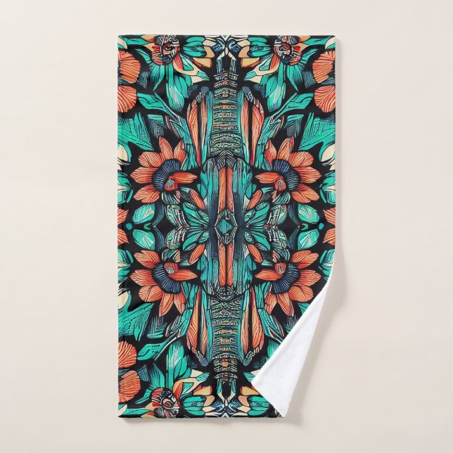 Toalha De Mão Psicodélico Havaiano (Toalha de mão)