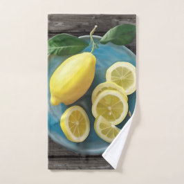 Toalha De Mão Quando a vida te dá limões | Placa de Fruta de Aqu
