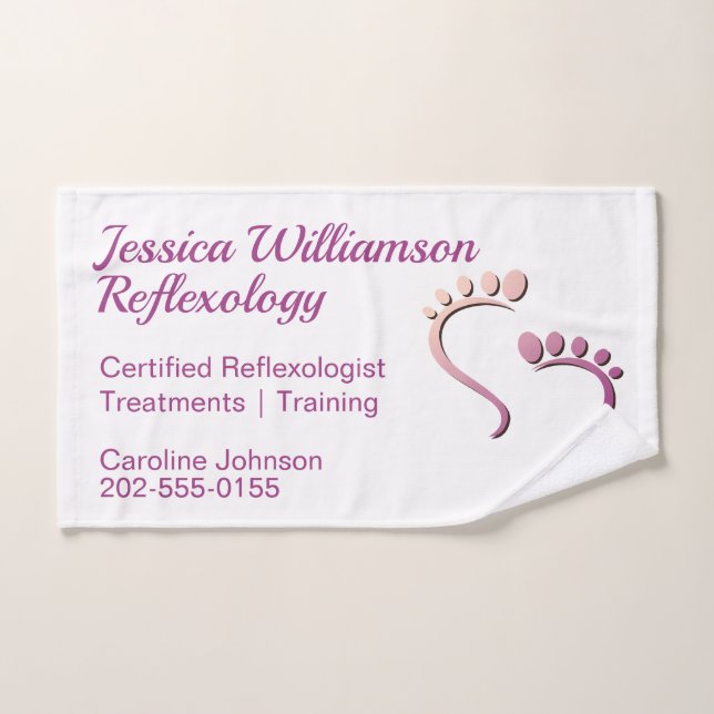 Toalha De Mão Reflexologia Pódiatras (Toalha de mão)
