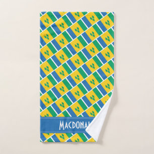 Toalha De Mão RUA VINCENT FLAG Personalizado Esportes de Carnava