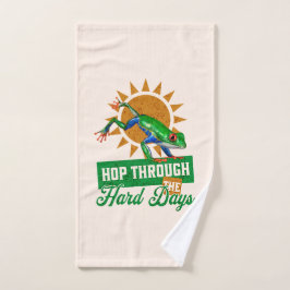 Toalha De Mão Salto através do Sapo da árvore amazônica nos Duro