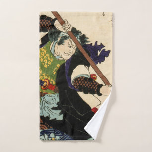 Toalha De Mão Samurai Ronin Por Tsukioka Yoshitoshi 1869